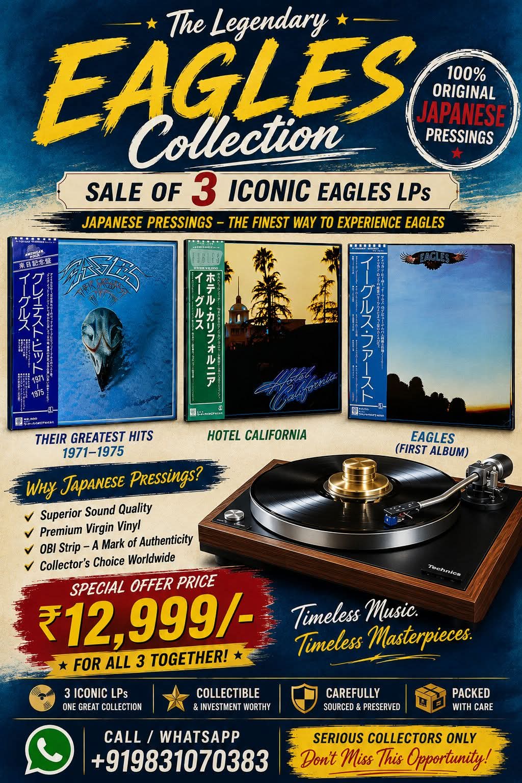 Eagles – The Legendary Eagles Collection (3 LP Set)